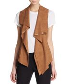 Karen Kane Faux Suede Vest - Lyst