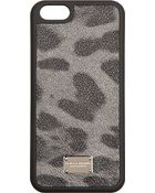 Dolce & Gabbana Grey Leopard Spot Iphone 5 Case - Lyst