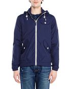 Penfield Navy Rochester Hooded Windbreaker Jacket - Lyst