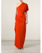 Jean Paul Gaultier One Shoulder Evening Dress - Lyst