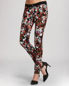 BCBGeneration Jeans - Twisted Seam Skinny Printed In Blue Lagoon - Lyst