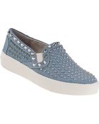 Sam Edelman Braxton Slip-On Sneaker Chambray Fabric - Lyst