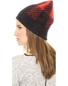 Rag & Bone Cammie Beanie - Royal Red - Lyst