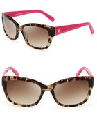 Kate Spade Johannna Wayfarer Sunglasses - Lyst