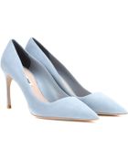 blue miu miu pumps
