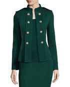 St. John Santana Knit Double-Breasted Jacket - Lyst