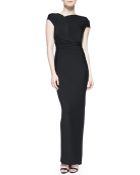 Donna Karan New York Draped Luster Jersey Gown - Lyst
