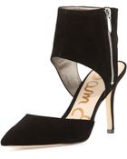 Sam Edelman Sadia Suede Ankle Pump - Lyst