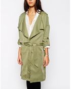 Parka London Maya Drape Trench Coat - Lyst