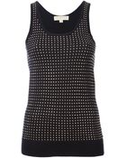 MICHAEL Michael Kors Studded Tank Top - Lyst