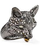Alexis Bittar Crystal-Encrusted Fox Ring - Lyst