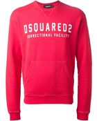 DSquared2 Logo Print Sweatshirt - Lyst