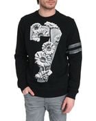 Diesel Eleni Black Printed Number Sweater - Lyst