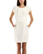 3.1 Phillip Lim Cap Sleeve Dress/Knit Fold Down Waist - Lyst