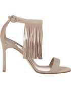 Manolo Blahnik Chaos Fringe Ankle-Strap Sandals - Lyst