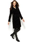 Jones New York Faux-Fur Walker Coat - Lyst