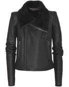 Rick Owens Leather Jacket - Lyst