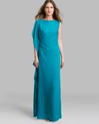 Halston Heritage Gown - Asymmetric Tiered Flounce - Lyst