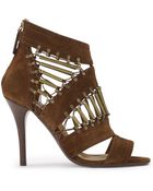 Ralph Lauren Collection Suede Blaphina Sandal - Lyst