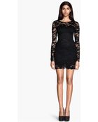 H&M Lace Dress - Lyst