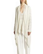Donna Karan New York Silk Ribbon Cozy Cardigan - Lyst