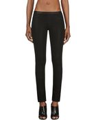 Helmut Lang Black Coated Denim Leggings - Lyst