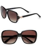 Oscar de la Renta Oversized Square Sunglasses - Lyst