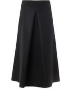 Lucas Nascimento Pleat-front Midi Skirt - Lyst