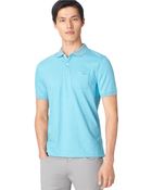 Calvin Klein Jersey Feeder Stripe Polo Shirt - Lyst