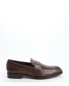 Tod's Oak Leather Penny Loafers - Lyst