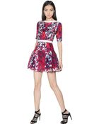 Peter Pilotto Natalie Waffle Silk Dress - Lyst