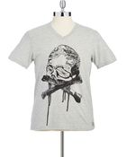 Guess V Neck Tshirt - Lyst