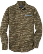 American Rag Con Camo Print Shirt - Lyst