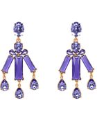 Oscar de la Renta Swarovski & Resin Chandelier Earrings - Lyst