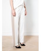 Violeta By Mango Contrast Palazzo Trousers - Lyst
