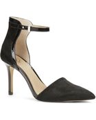 Ann Taylor Katia Calf Hair Ankle Strap Heels - Lyst