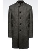 Armani Coat In Virgin Wool - Lyst