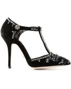 Dolce & Gabbana Velvet 'Bellucci' Pumps - Lyst