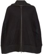Scoop Wool Cape - Lyst