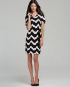 Karen Kane Tribal Zig Zag Belted Dress - Lyst