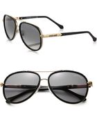 Roberto Cavalli Adhafera Pebbled Aviator Sunglasses - Lyst