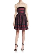 RED Valentino Lace-Trimmed Strapless Dress - Lyst