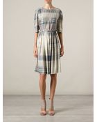 Vivienne Westwood Anglomania Check Print Flared Dress - Lyst