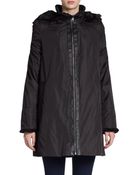 Marc New York By Andrew Marc Faux Fur Trimmed Louisa Jacket - Lyst