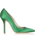 Oscar de la Renta Grace Satin Pumps - Lyst