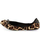 MICHAEL Michael Kors City Calfhair Ballet Flat - Lyst