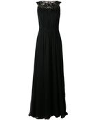 Notte By Marchesa Beaded Neck Gown - Lyst