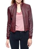 True Religion Italian Leather Womens Jacket - Lyst