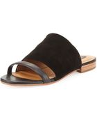 Alberto Fermani Rose Leather Sandal Slide - Lyst