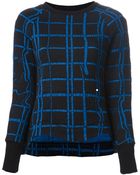 Kenzo 'Neon Plaid' Sweater - Lyst